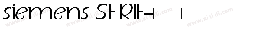 siemens SERIF字体转换